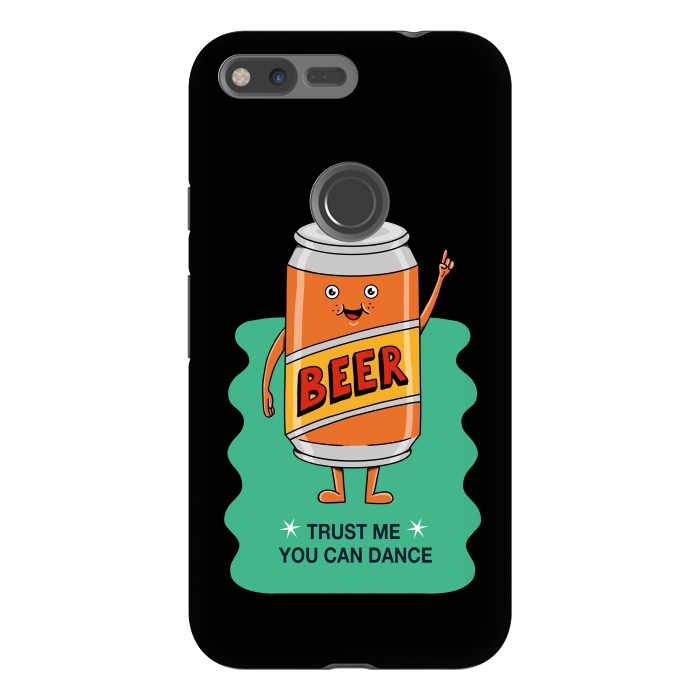 Pixel XL StrongFit Beer you can dance black by Coffee Man