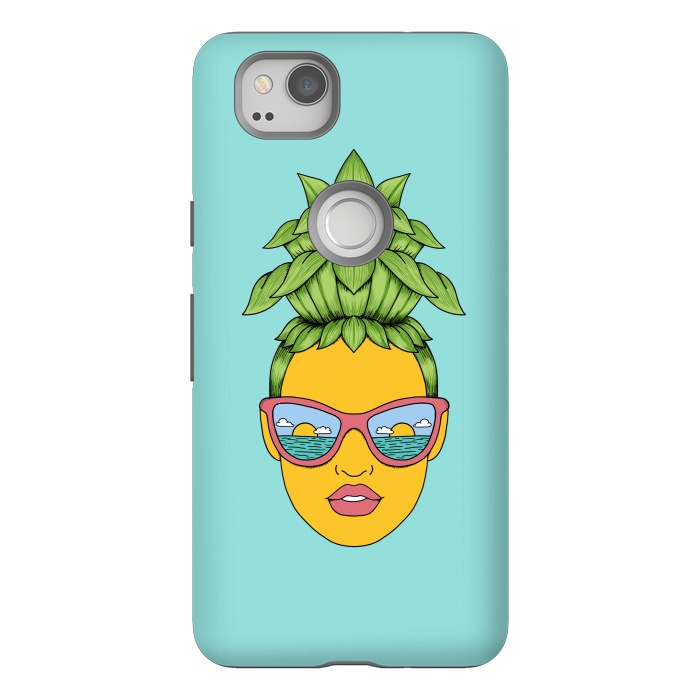 Pixel 2 StrongFit Pineapple Girl by Coffee Man