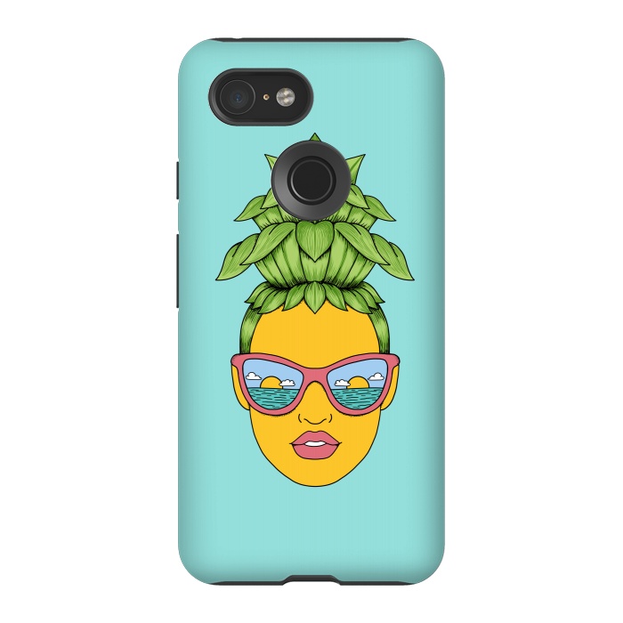 Pixel 3 StrongFit Pineapple Girl by Coffee Man