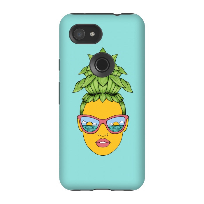 Pixel 3A StrongFit Pineapple Girl by Coffee Man