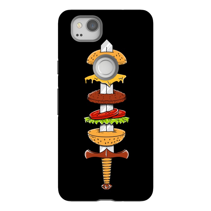 Pixel 2 StrongFit sword Burger by Coffee Man