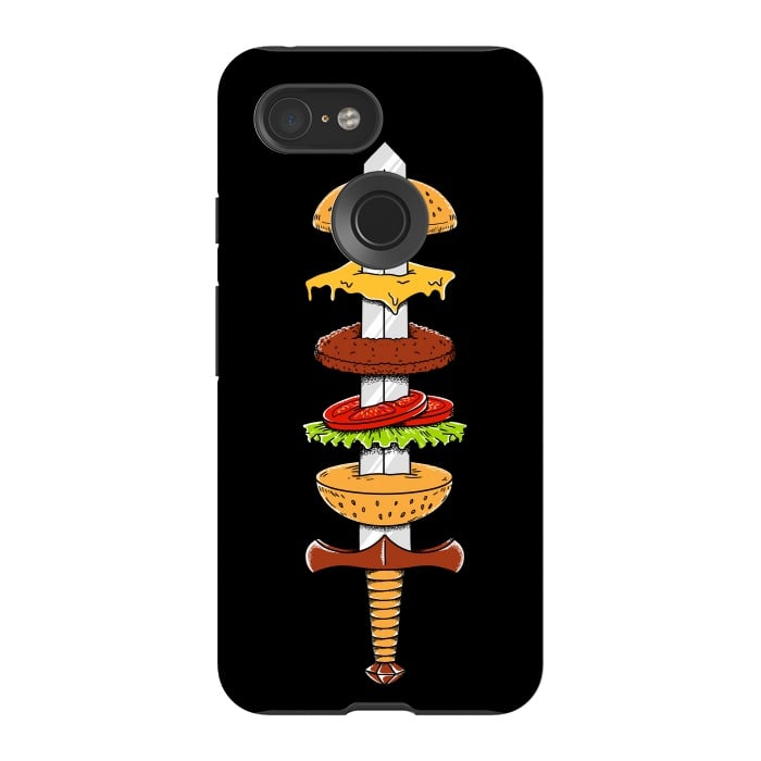 Pixel 3 StrongFit sword Burger by Coffee Man