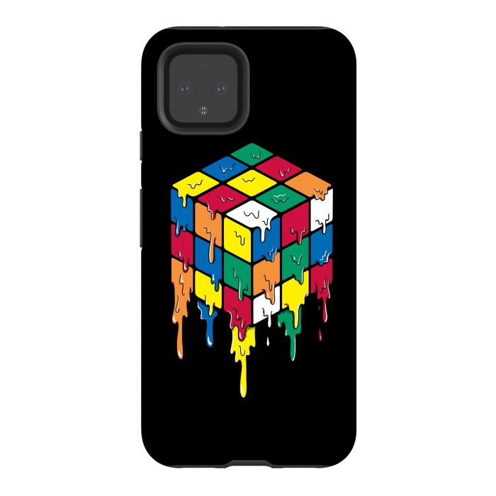 Pixel 4 StrongFit Rubiks Cube by Coffee Man