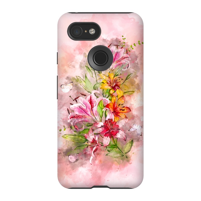 Pixel 3 StrongFit Lilies Bunch by Creativeaxle