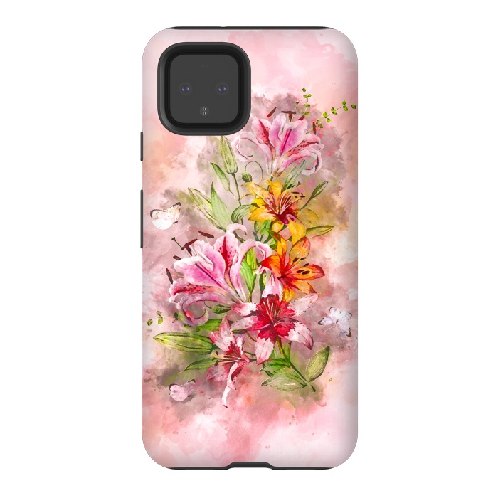 Pixel 4 StrongFit Lilies Bunch by Creativeaxle