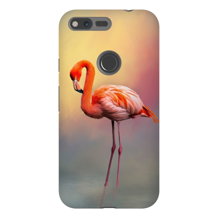 Pixel XL StrongFit American flamingo by Simone Gatterwe