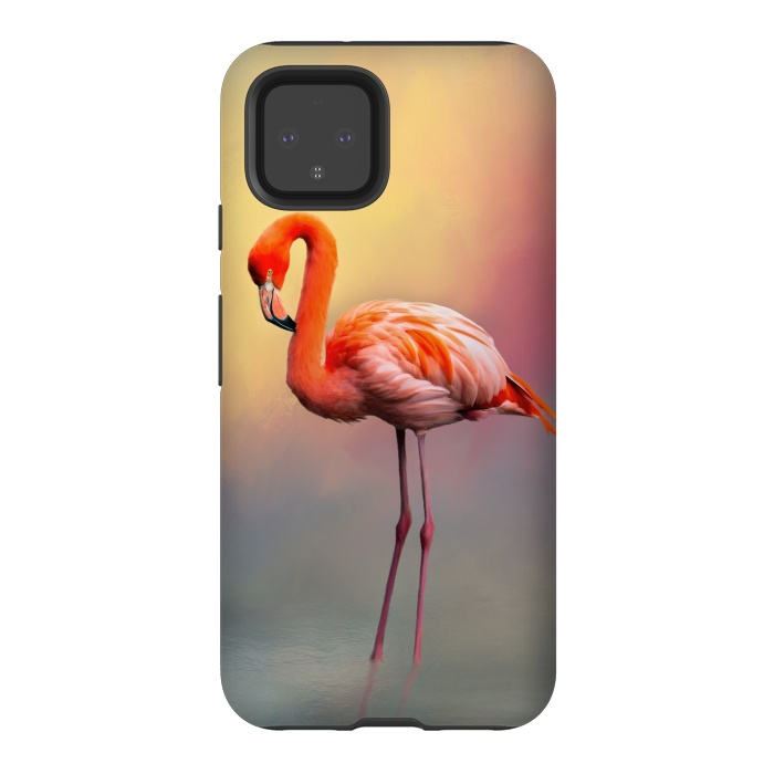 Pixel 4 StrongFit American flamingo by Simone Gatterwe