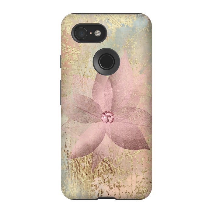 Pixel 3 StrongFit Delicate Blush Flower 2 by Andrea Haase