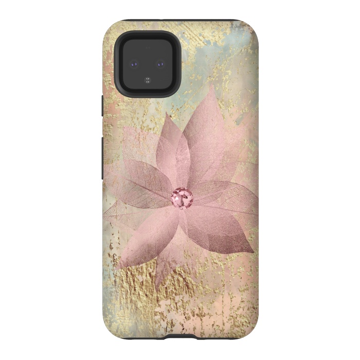 Pixel 4 StrongFit Delicate Blush Flower 2 by Andrea Haase