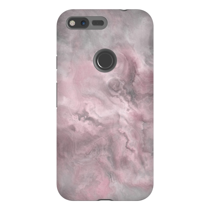 Pixel XL StrongFit Blush Grey Marble by Andrea Haase