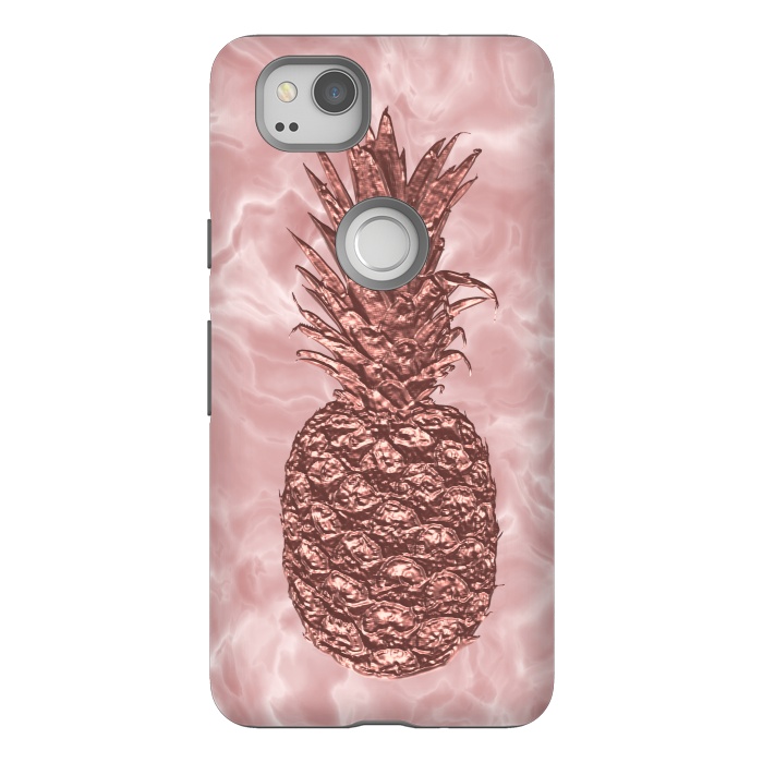 Pixel 2 StrongFit Precious Pineapple Blush Rosegold by Andrea Haase