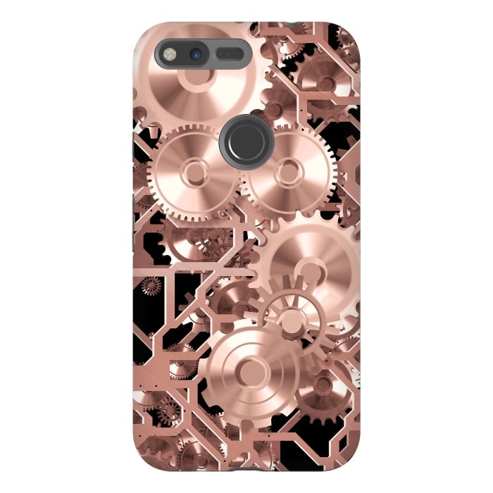 Pixel XL StrongFit Elegant Rosegold Steampunk by Andrea Haase