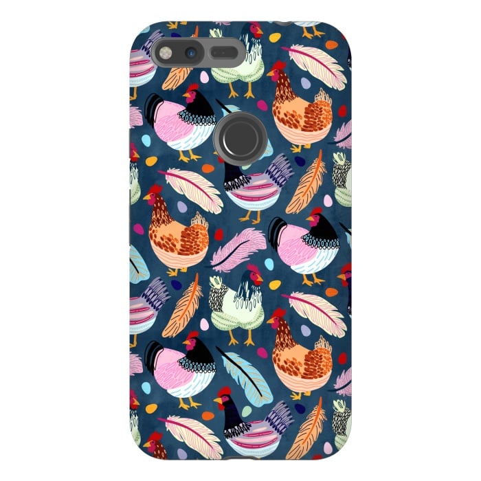 Pixel XL StrongFit Trendy Chickens  by Tigatiga