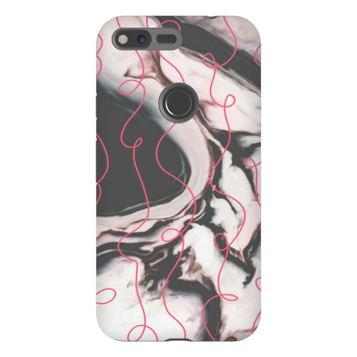 Pixel XL StrongFit Marble pink curls by CAS