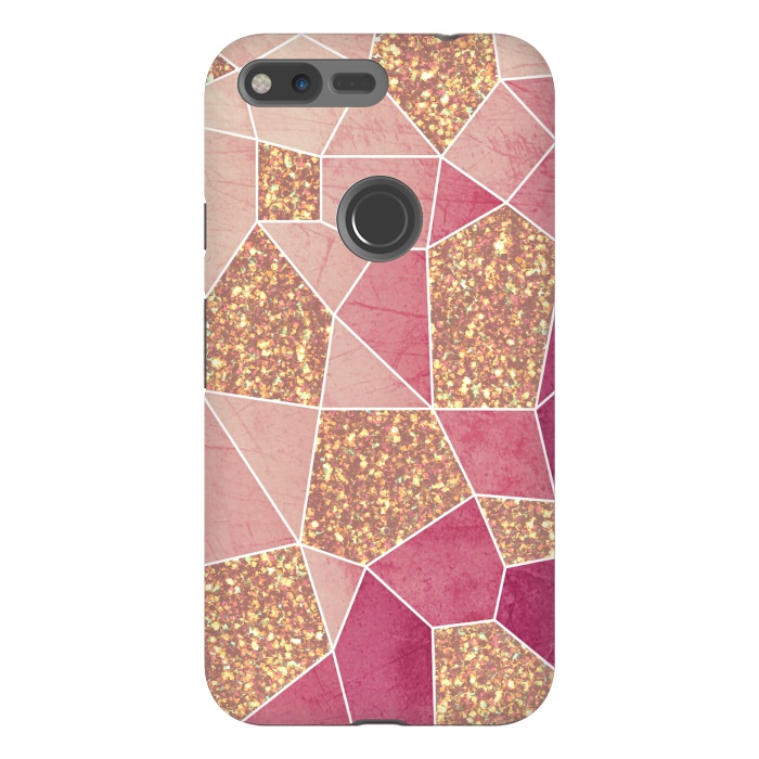 Pixel XL StrongFit Pink geometric glitters by Jms