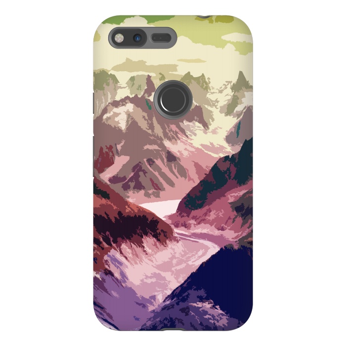 Pixel XL StrongFit Mountain River by Creativeaxle