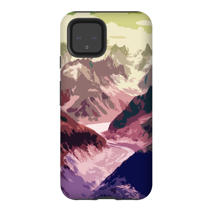 Pixel 4 StrongFit Mountain River by Creativeaxle