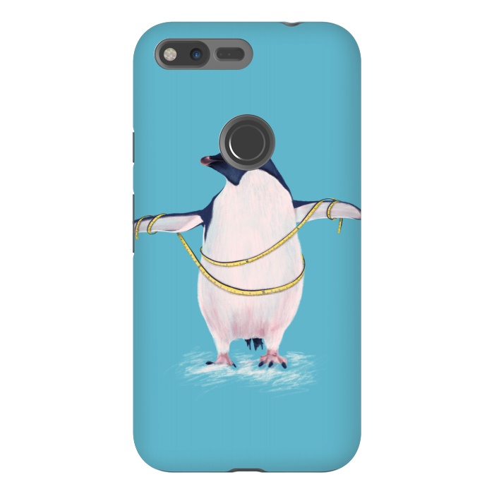 Pixel XL StrongFit Cute Fat Penguin Goes On Diet by Boriana Giormova