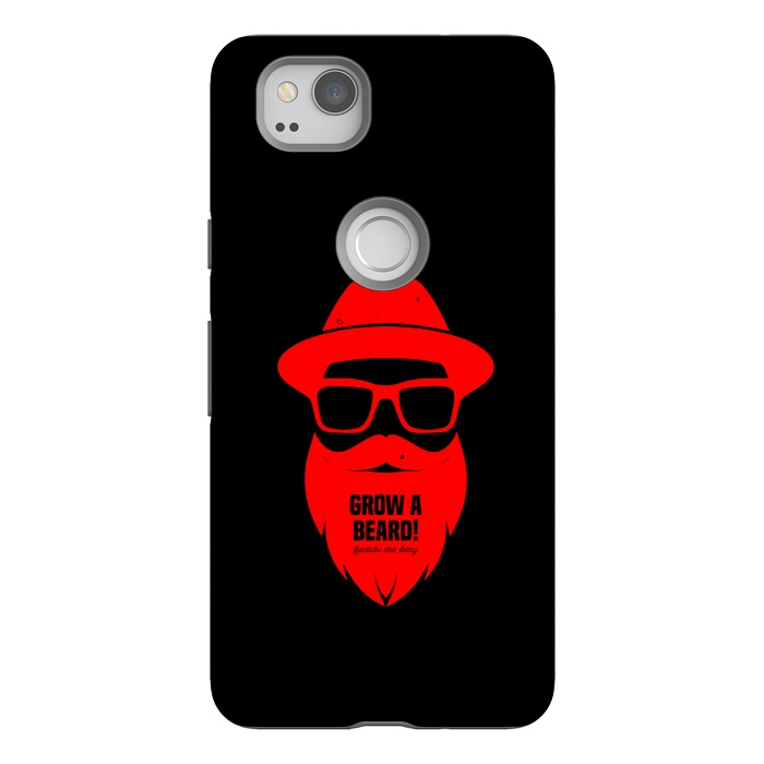 Pixel 2 StrongFit beard on red by TMSarts