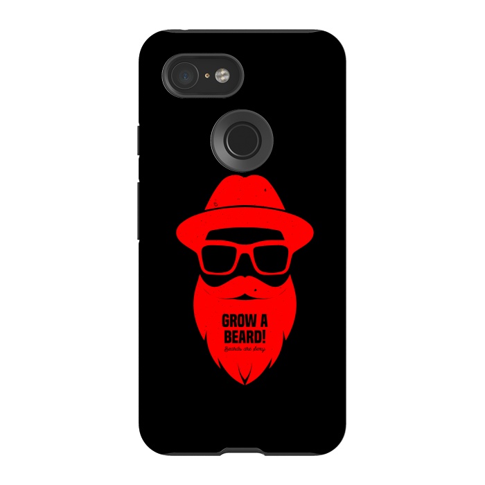 Pixel 3 StrongFit beard on red by TMSarts