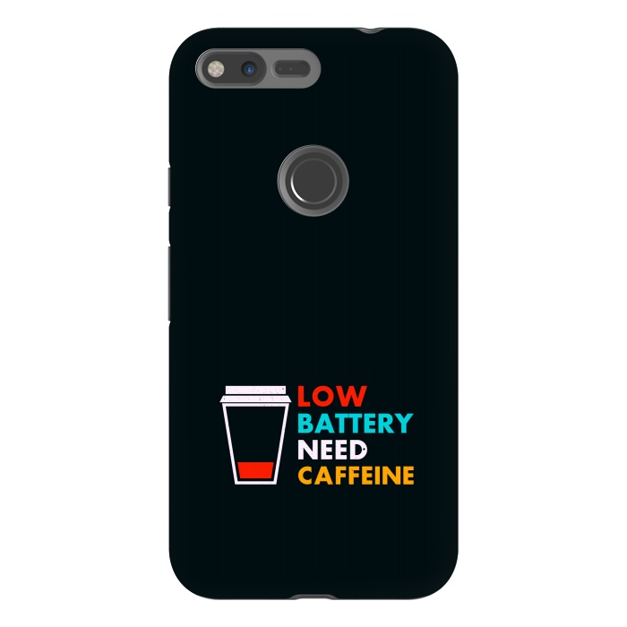 Pixel XL StrongFit low battery need caffeine by TMSarts