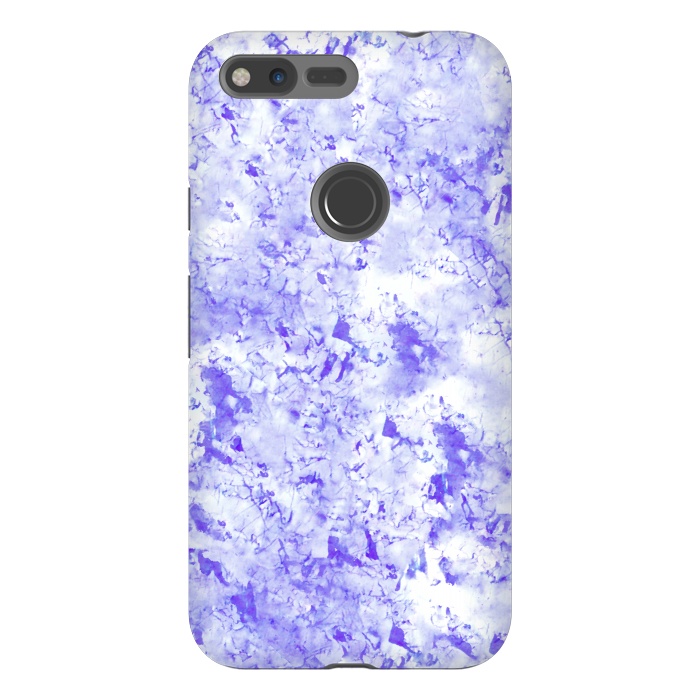 Pixel XL StrongFit Light Blue Marble by Ashley Camille