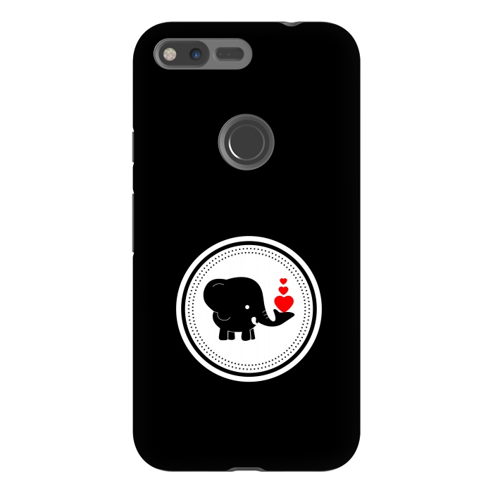 Pixel XL StrongFit elephant with hearts by TMSarts