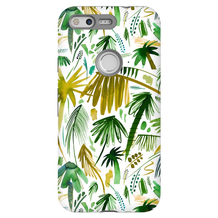 Pixel StrongFit Brushstrokes Tropical Palms by Ninola Design
