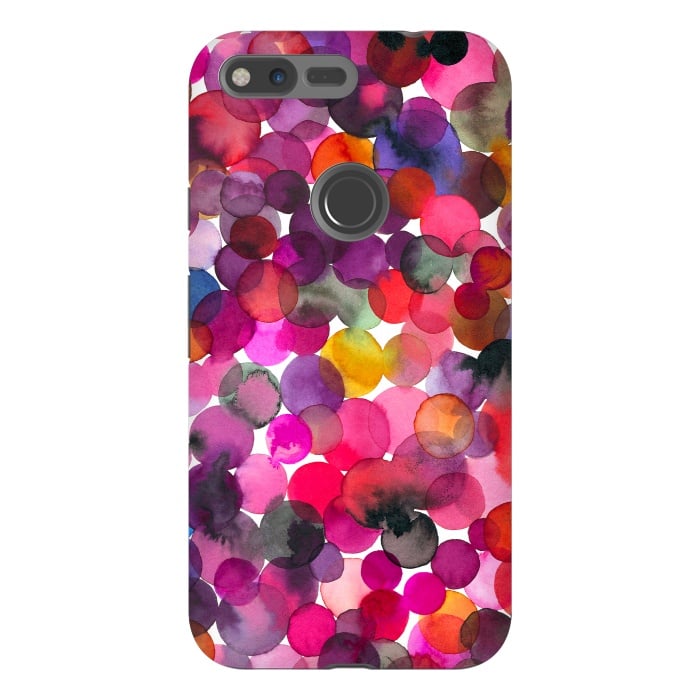 Pixel XL StrongFit Overlapped Watercolor Dots by Ninola Design