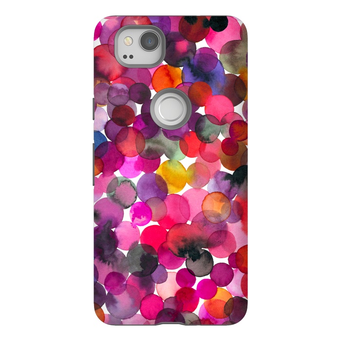 Pixel 2 StrongFit Overlapped Watercolor Dots by Ninola Design