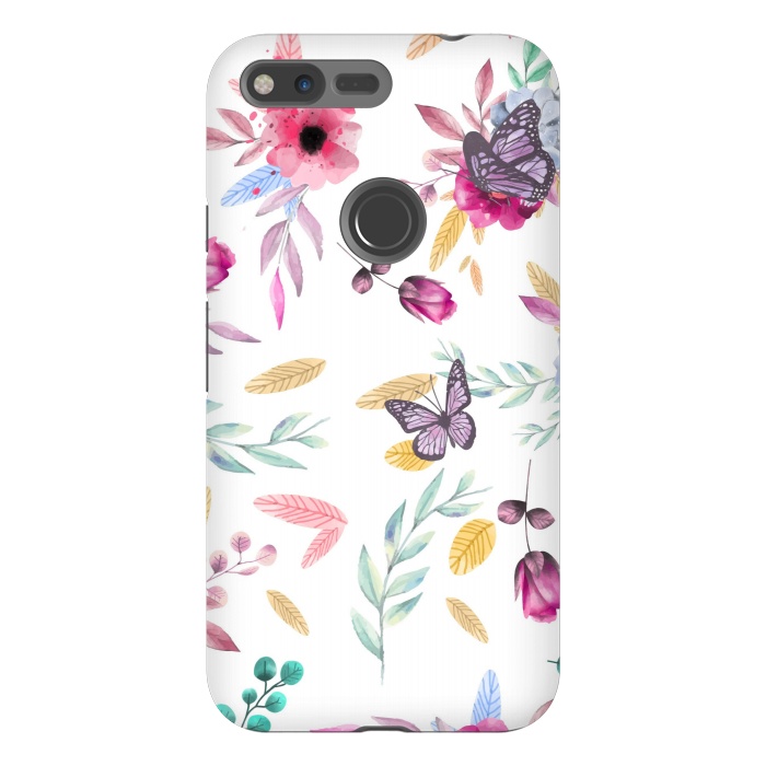 Pixel XL StrongFit BUTTERFLY FLORAL PRINT by MALLIKA