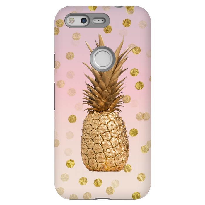 Pixel StrongFit Exotic Pineapple Golden Elegance by Andrea Haase