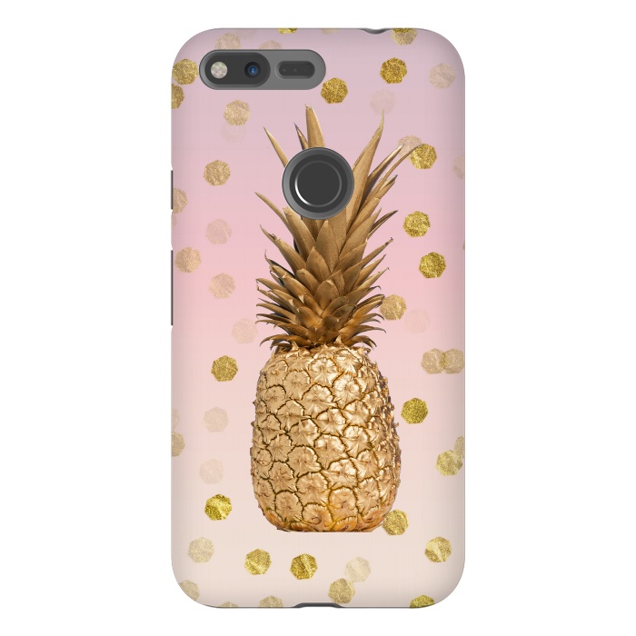 Pixel XL StrongFit Exotic Pineapple Golden Elegance by Andrea Haase
