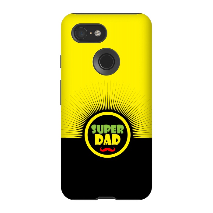 Pixel 3 StrongFit super dad mustache by TMSarts