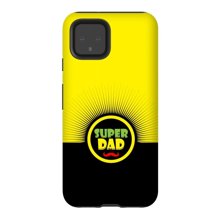 Pixel 4 StrongFit super dad mustache by TMSarts