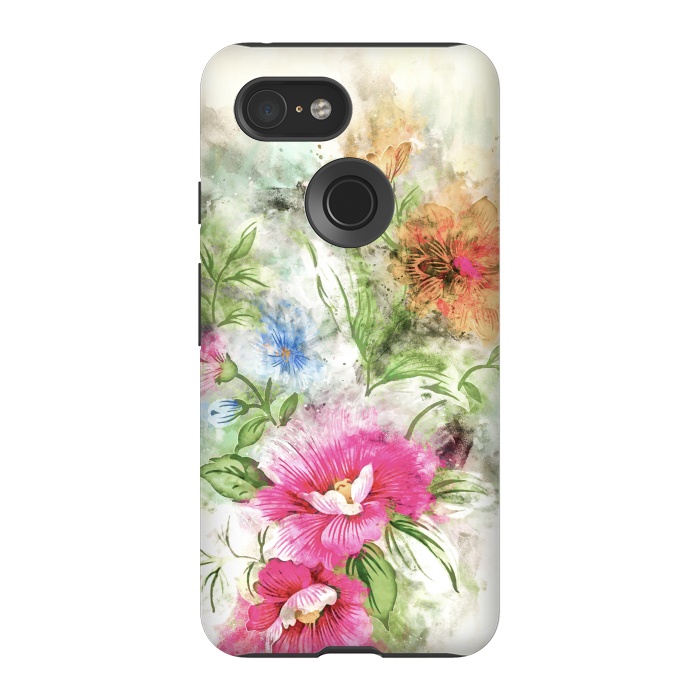 Pixel 3 StrongFit Couple of Flowers by Creativeaxle
