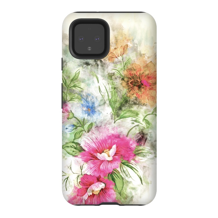 Pixel 4 StrongFit Couple of Flowers by Creativeaxle