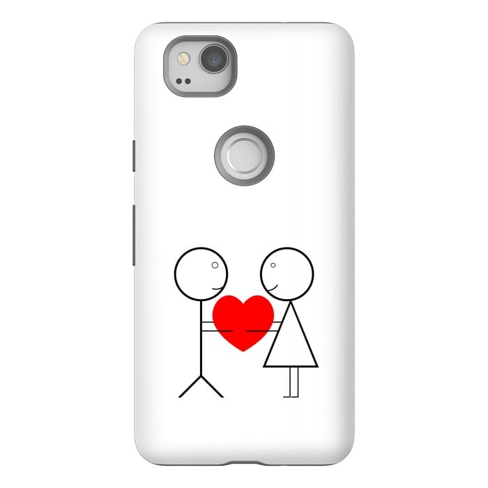 Pixel 2 StrongFit stick figure love by TMSarts