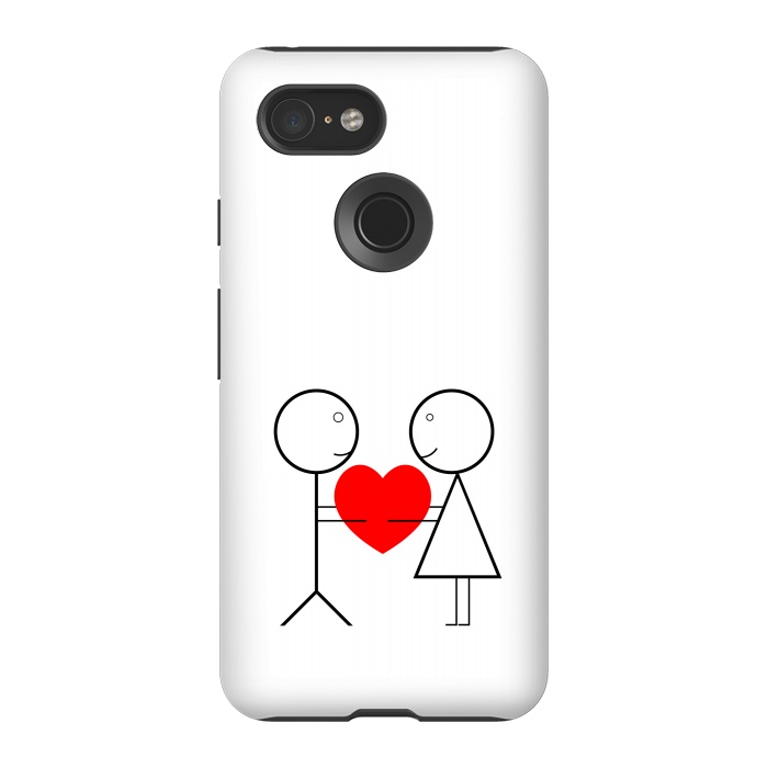 Pixel 3 StrongFit stick figure love by TMSarts
