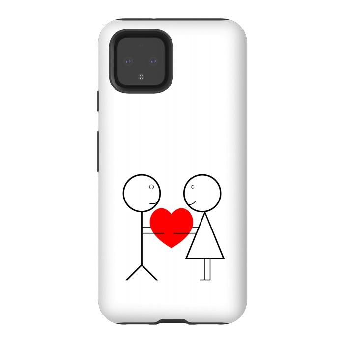 Pixel 4 StrongFit stick figure love by TMSarts