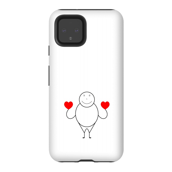 Pixel 4 StrongFit stick human love by TMSarts