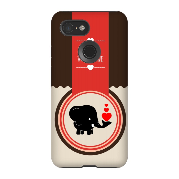 Pixel 3 StrongFit be valentine elephant by TMSarts