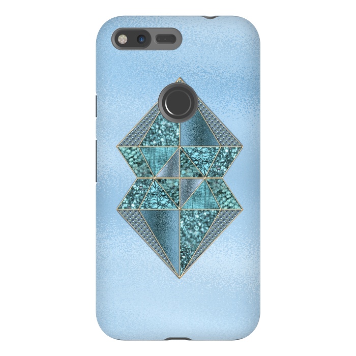 Pixel XL StrongFit Blue Double Diamond 2 by Andrea Haase