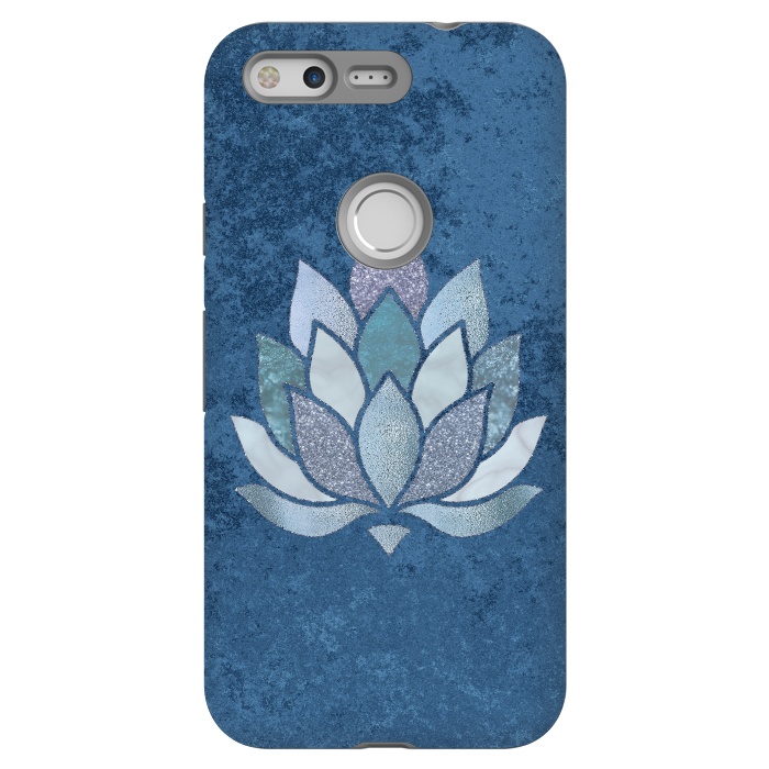 Pixel StrongFit Precious Blue Lotus Flower 2 by Andrea Haase