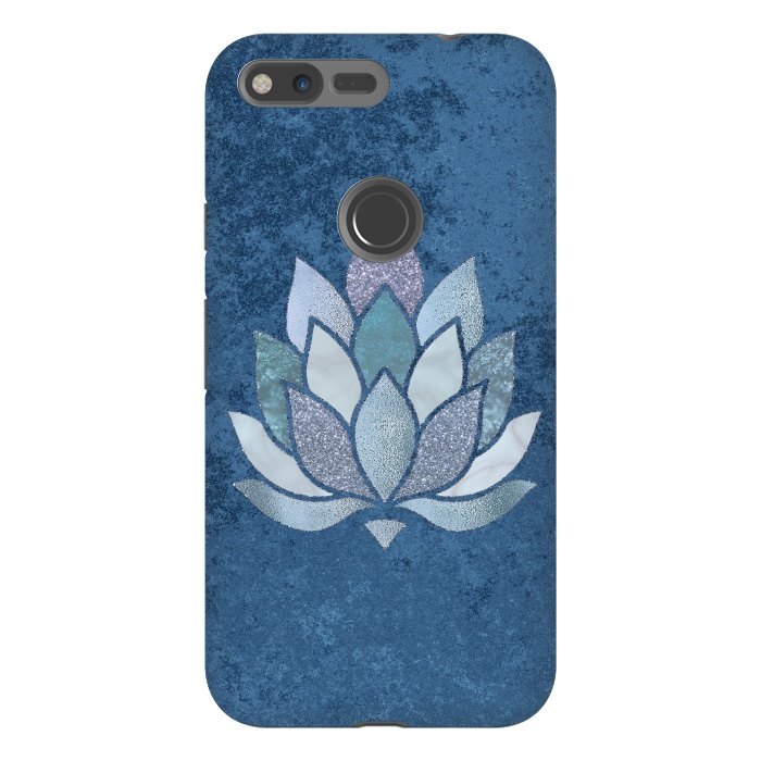 Pixel XL StrongFit Precious Blue Lotus Flower 2 by Andrea Haase