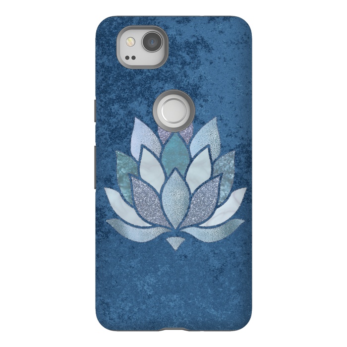 Pixel 2 StrongFit Precious Blue Lotus Flower 2 by Andrea Haase