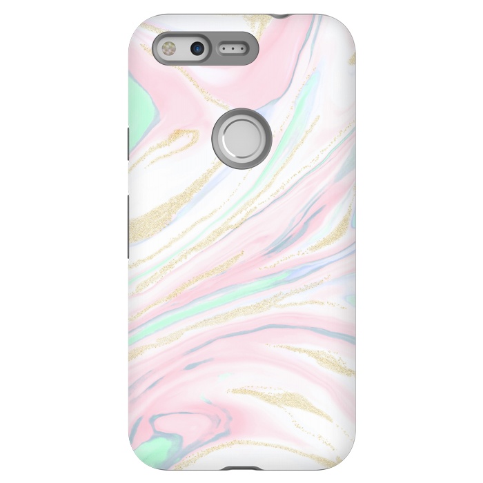 Pixel StrongFit Classy marbleized abstract design by InovArts