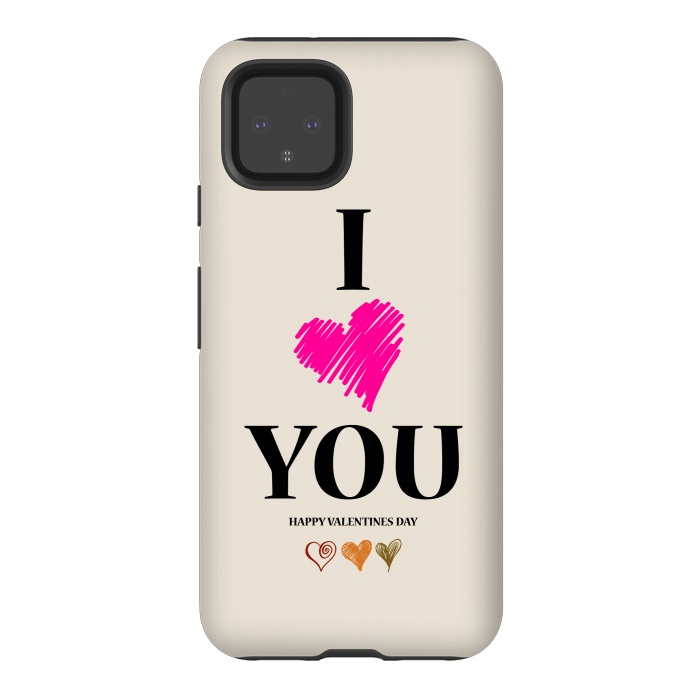 Pixel 4 StrongFit i love you heart by TMSarts