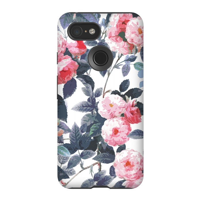 Pixel 3 StrongFit Vintage romantic roses by Oana 