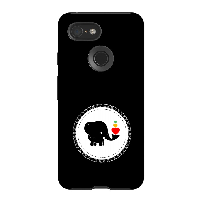 Pixel 3 StrongFit cutest baby elephant by TMSarts